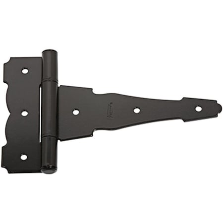 Greengrass N881-912 6 in. Ornamental And Reversible T-Hinge, Black GR569414